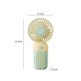 Handheld Fan Simple Mini USB Rechargeable Little Fan Portable Outdoor Student Small Electric (Option: Green Fan)