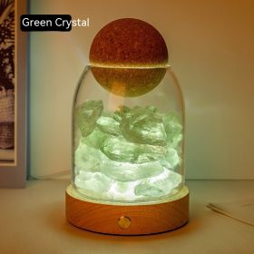 Aromatherapy Oil Fragrant Stone Indoor Small Night Lamp Decoration (Option: 2to3cm-Green Crystal)