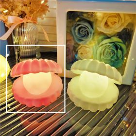 Cartoon Luminous Toy Children Cute Led Small Night Lamp (Option: Small Shell Powder)