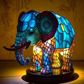 Magic Strange Animal Image Sculpture Colorful Light Ornaments (Option: Magic Elephant-Small Size 15cm)