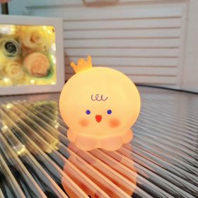 Cartoon Luminous Toy Children Cute Led Small Night Lamp (Option: Octopus Pink)