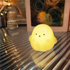 Cartoon Luminous Toy Children Cute Led Small Night Lamp (Option: Chicken White)