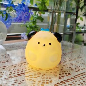 Cartoon Luminous Toy Children Cute Led Small Night Lamp (Option: Lulu Dog Blue)