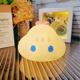 Cartoon Luminous Toy Children Cute Led Small Night Lamp (Option: Blossoming Purple)