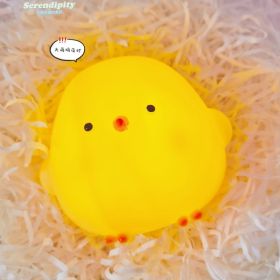 Cartoon Luminous Toy Children Cute Led Small Night Lamp (Option: Chick Yellow Medium)