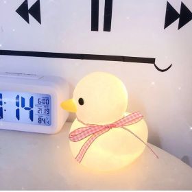 Cartoon Luminous Toy Children Cute Led Small Night Lamp (Option: Big Duck Pink)