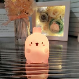 Cartoon Luminous Toy Children Cute Led Small Night Lamp (Option: Pink Rabbit Small Size)