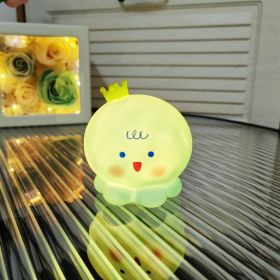 Cartoon Luminous Toy Children Cute Led Small Night Lamp (Option: Octopus Blue)