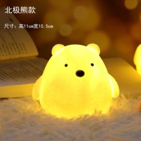 Cartoon Luminous Toy Children Cute Led Small Night Lamp (Option: Bear)