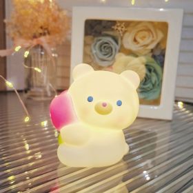 Cartoon Luminous Toy Children Cute Led Small Night Lamp (Option: Tulip Bear)