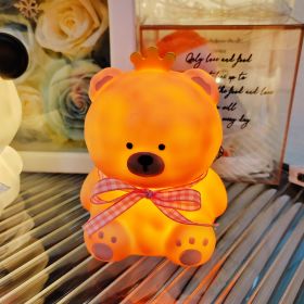 Cartoon Luminous Toy Children Cute Led Small Night Lamp (Option: Nini Bear Brown)