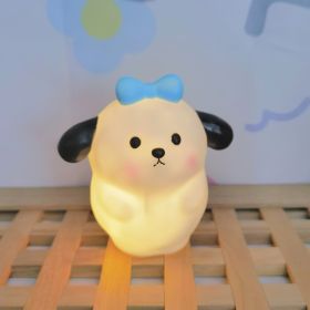 Cartoon Luminous Toy Children Cute Led Small Night Lamp (Option: Fat Mouse Blue)