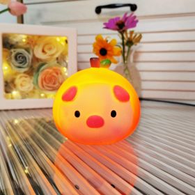 Cartoon Luminous Toy Children Cute Led Small Night Lamp (Option: Apple Orange)