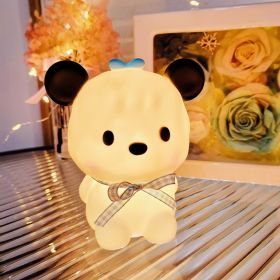 Cartoon Luminous Toy Children Cute Led Small Night Lamp (Option: Furry Mouse Blue Blue)