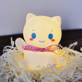 Cartoon Luminous Toy Children Cute Led Small Night Lamp (Option: Cat Pink)