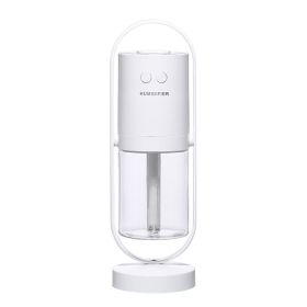 200ml Portable Colorful Light Humidifier USB Rechargeable Car Humidifier (Option: USB-White)