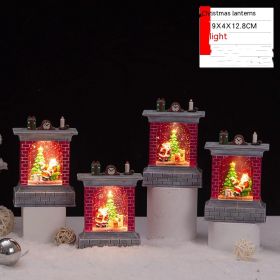 Christmas Decoration Candle Light Desktop (Option: Christmas Storm Lantern-Christmas Series)