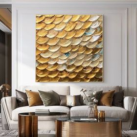 Hand Painted Oil Paintings  Abstract texture painting Home Decor Living Room Hallway Luxurious Decorative Painting (size: 70x70cm)