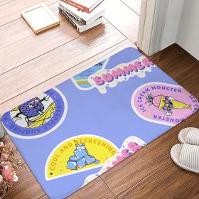 Anime Flannel Non-Slip Floor Mat 16x24in (style: Cartoon Mat)