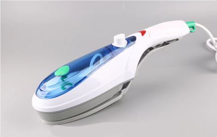 Steam Hanging Ironing Machine Hand Held Electric Iron Steam Brush Household (Option: Blue-American gauge two insert)