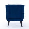 Modern Soft Velvet Material Ergonomics Accent Chair Living Room Chair Bedroom Chair Home Chair With Black Legs For Indoor Home