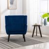 Modern Soft Velvet Material Ergonomics Accent Chair Living Room Chair Bedroom Chair Home Chair With Black Legs For Indoor Home