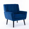 Modern Soft Velvet Material Ergonomics Accent Chair Living Room Chair Bedroom Chair Home Chair With Black Legs For Indoor Home