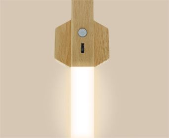 Smart Home Wooden Small Night Lamp Lamp LED Induction (Option: 1W-Warm Light)