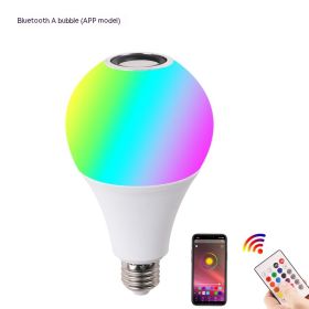 Smart Colorful Bluetooth Music Bulb (Option: 12W-Bluetooth A Bubble)