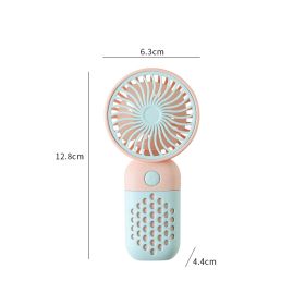 Handheld Fan Simple Mini USB Rechargeable Little Fan Portable Outdoor Student Small Electric (Option: Blue Fan)