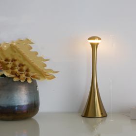 Bedroom Decorative Creative Photo Atmosphere Table Lamp (Option: Charging Three Colors-Gold Style)