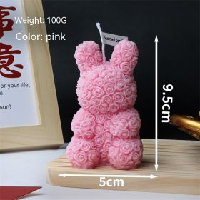 Animal Candle Soy Wax Animal Puppy Rabbit Fragrance (Option: Rabbit Pink White Tea)