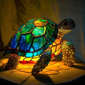 Magic Strange Animal Image Sculpture Colorful Light Ornaments (Option: Magic Turtle-Small Size 15cm)