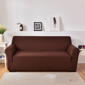 Sofa Cover All-inclusive Non-slip Sofa Slipcover Fabric Craft General (Option: Coffee-Four People)