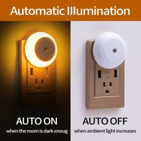 Plug Light Control Small Small Induction Night Lamp (Option: EU 6pc-Amber Light)