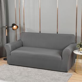 Sofa Cover All-inclusive Non-slip Sofa Slipcover Fabric Craft General (Option: Smoky Gray-Four People)