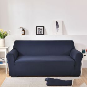 Sofa Cover All-inclusive Non-slip Sofa Slipcover Fabric Craft General (Option: Navy Blue-Four People)